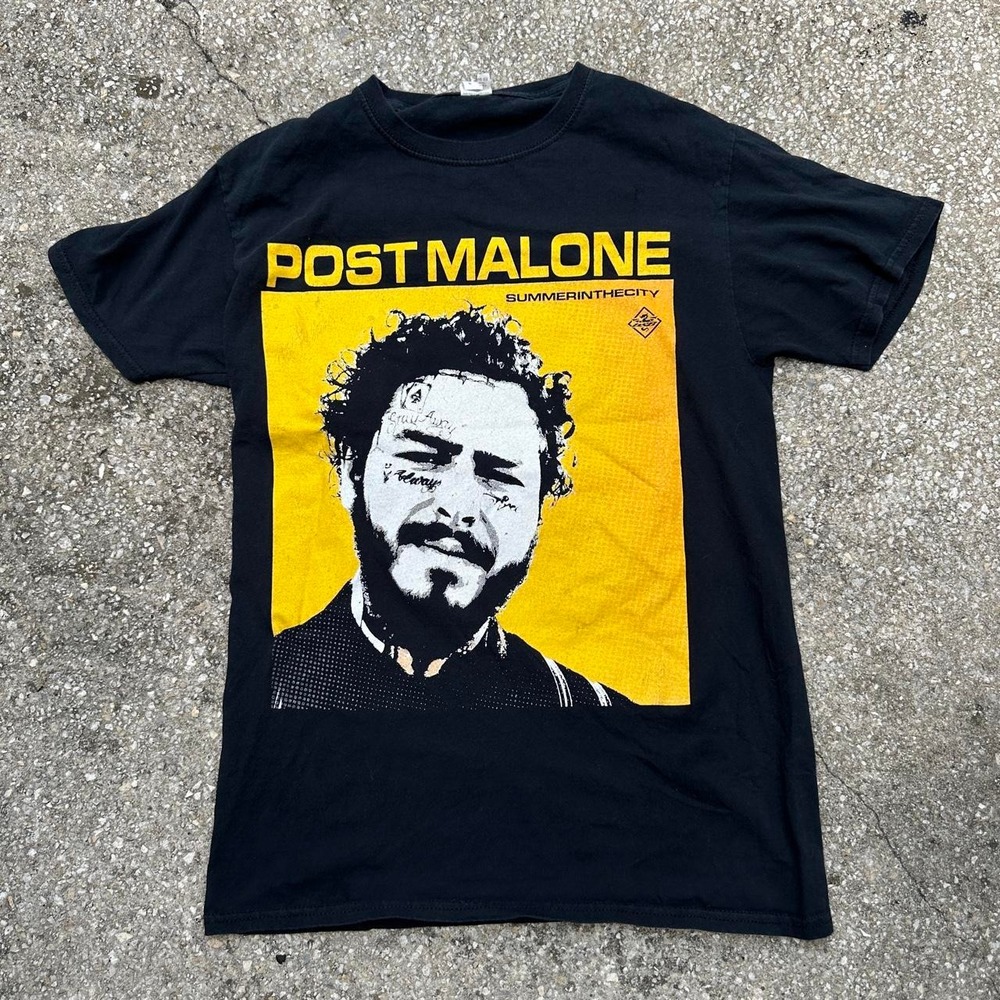 Post Malone Summer in the City Tour 2019 Graphic T-Shirt Size Small